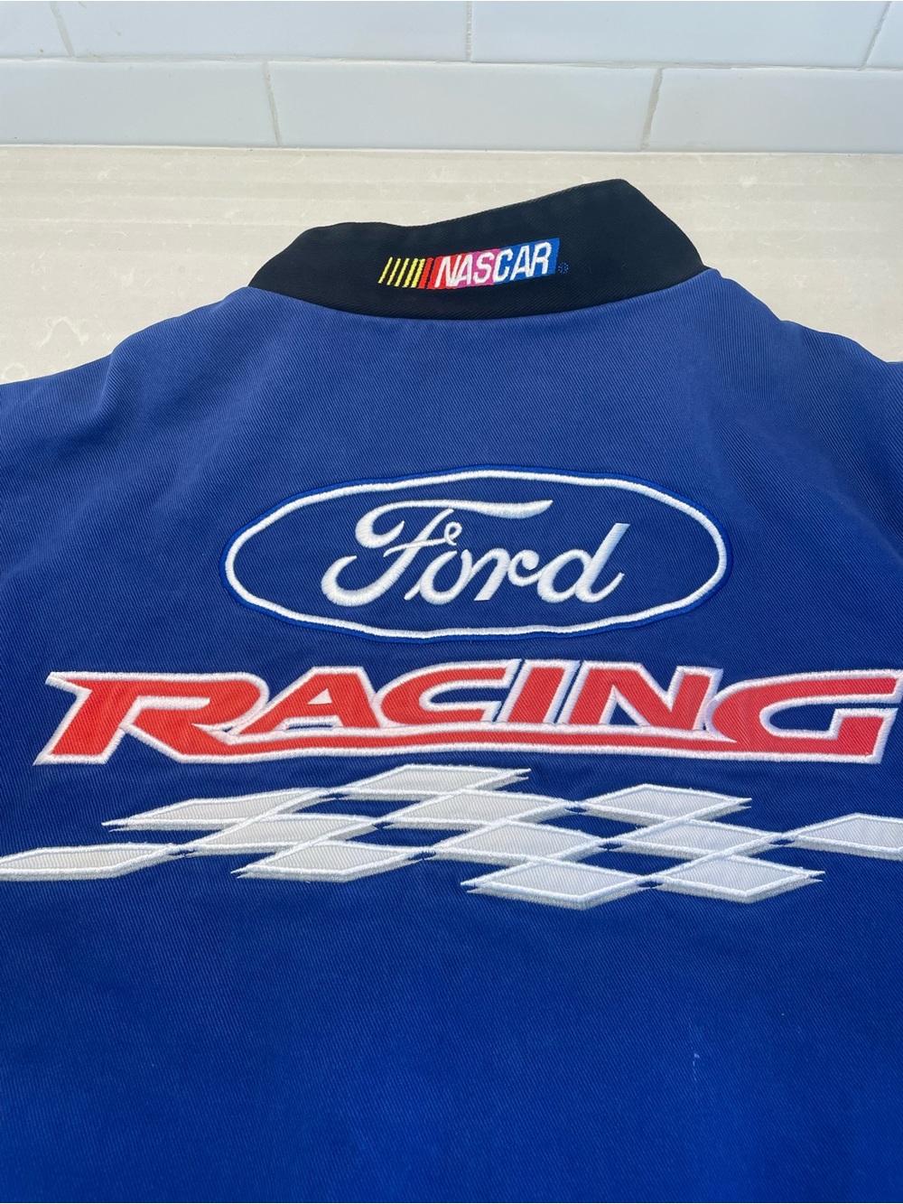 Vintage NASCAR Ford Racing Bomber Jacket